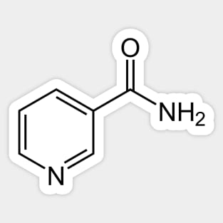 Vitamin B3 Nicotinamide C6H6N2O Molecule Sticker